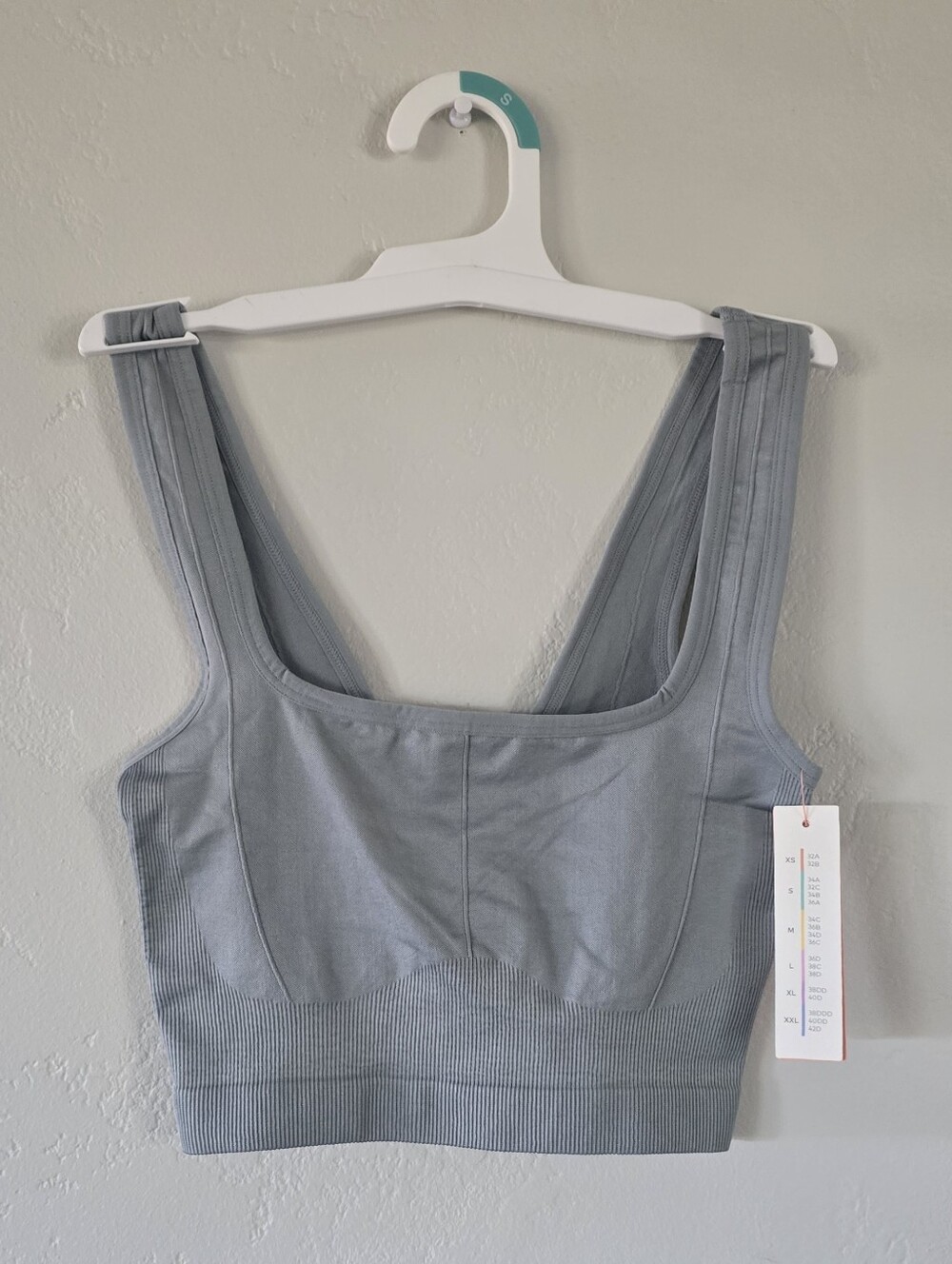 2 Pack Seamless Sports Bra in Steel Gray, NWT, Size S